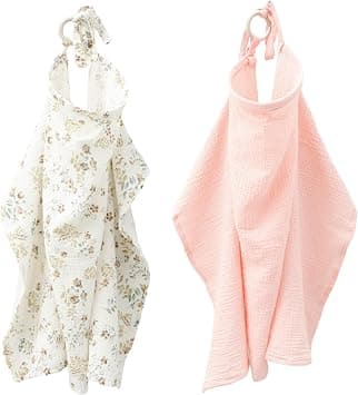 Muslin Cover for Breastfeeding, Pack of 2 Nursing Covers for Babies, 100 x 65 cm, Nursing Cover for On the Go, Soft and Breathable Nursing Scarf Double Layer Nursing Apron for Baby Mother on Amazon.ae - Price Tracker