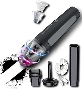 NALACAL Cordless Handheld Vacuum Cleaner, Mini Car Vacuum with Powerful Suction, Portable Dust Collector, Hand Vacuum Cordless Dry Wireless Portable Vacuum for Car/Home/Office, Black. on Amazon - Best Deal Finder