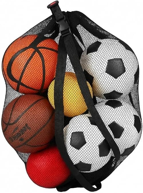 Keeble Outlets Soccer Ball Bag for Coaches and Players | Sports Equipment or Beach Bag With Shoulder Strap | 30 * 40 Inches Large Mesh for Equipment Storage, Soccer Balls on Amazon.ae - Price Tracker