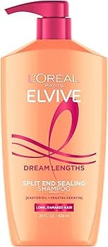 L’Oréal Paris L'Oreal Elvive Dream Lengths Restoring Shampoo With Fine Castor Oil and Vitamins B3 and B5 for Long, Damaged Hair, Visibly Repairs Damage Without Weighdown With System, 28 Fl Ounce on Amazon.ae - Price Tracker