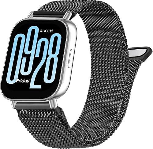 Metal Band for Xiaomi Redmi Watch 5 Active, 22mm Stainless Steel Wristband for Redmi Watch 5 Active Strap Women Men (Black) on Amazon.sa - Price Tracker