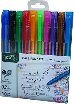 Roco 1427 0.7mm Smooth Writing Ballpoint 10-Piece Set, Assorted on Amazon.sa - Price Tracker