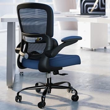 TRALT Office Chair - Ergonomic Desk Chair with Adjustable Lumbar Support, Mesh Computer Chair, Executive Chairs for Home Office Comfortable Lumbar Support (Deep Blue) on Amazon.ae - Price Tracker