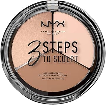 NYX PROFESSIONAL MAKEUP 3 Steps to Sculpt Face Sculpting Palette, Fair 01 on Amazon.ae - Price Tracker