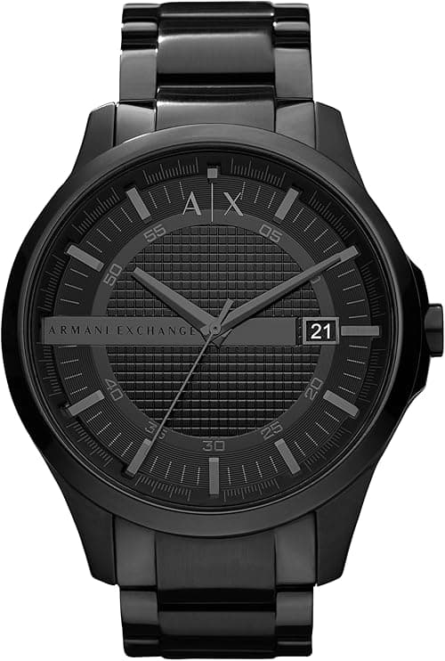 Armani Exchange Mens Quartz Watch, Analog Display and Stainless Steel Strap Strap on Amazon.ae - Price Tracker