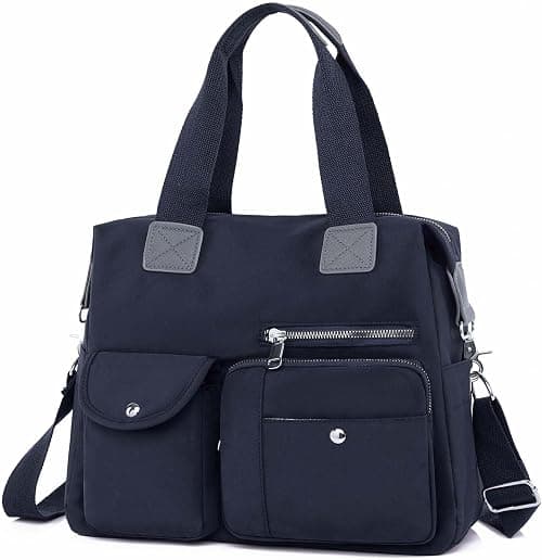 Women Utility Tote Bag Teacher Purses and Handbags for Nurse Waterproof Nylon Multi Pocket Shoulder Bag Work Tote Bag on Amazon.ae - Price Tracker
