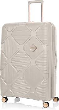 American Tourister Instagon Suitcase, Check-In Size 81 cm / 30 inch, 4 Double Wheels, Hard Top, Polypropylene, Cream|TSA 008|Expandable - 3 Years International Warranty on Amazon.ae - Price Tracker