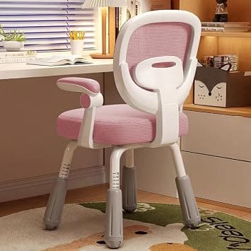 Kids Desk Chair, Adjustable Children Study Computer Chair with Arms, Ergonomic Chair Desk for Kids Age 4-12 with Adjustable Height, Suitable for Home Bedroom School (pink) on Amazon.ae - Price Tracker