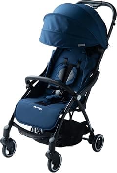 Hamilton by Yoop - Everyday Stroller - Quick Fold & Easy Store in Cabin Overhead Compartments - Autofold System (Navy) - 0 Months to 4 years, and/or upto 22 kg. - Aluminium Frame - Amazon.sa Price Tracker