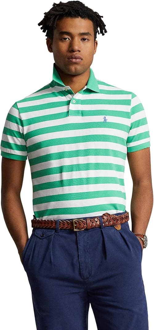 POLO RALPH LAUREN Men's Classic Fit Striped Mesh Polo Shirt on Amazon.ae - Price Tracker