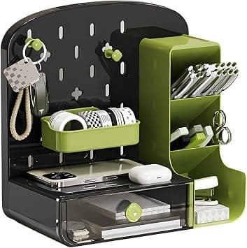 Desk Drawer Organizer,Drawer Organizer Office Supplies,Plastic Green Storage Organizer, Pen Holder for Desktop Storage, Aesthetic Desk Organizer for School, Home, Office on Amazon.ae - Price Tracker