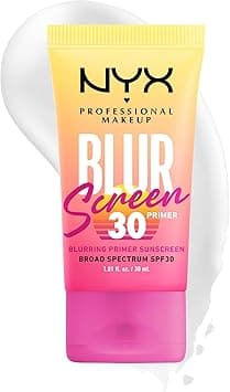 NYX PROFESSIONAL MAKEUP Blurscreen SPF 30 Primer, 3-in-1 Blurring Makeup Primer with Sunscreen, Vegan Formula with No White Cast or Greasy Feeling on Amazon.ae - Price Tracker