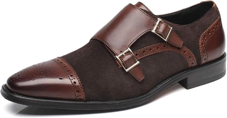 La Milano Men Dress Shoes Lace Up Oxford Classic Plain Toe Modern Formal Leather Shoes for on Amazon.ae - Price Tracker