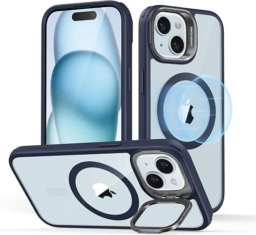 ESR Classic Hybrid for iPhone 15 Case with Flex Stand, Clear Blue on Amazon.ae - Price Tracker