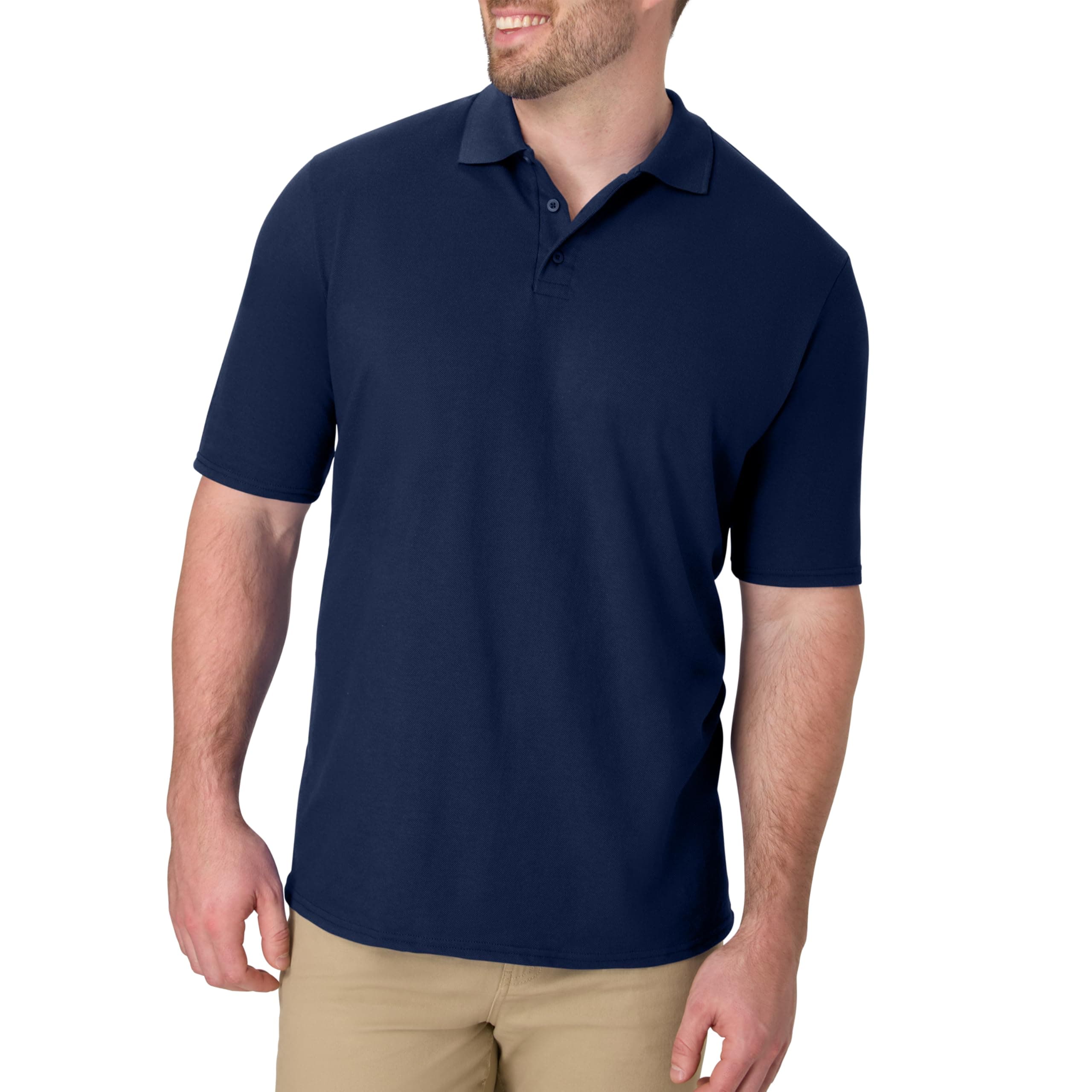 Hanes Men’s X-Temp Short Sleeve Polo Shirt, Midweight Men's Shirt on Amazon.ae - Price Tracker