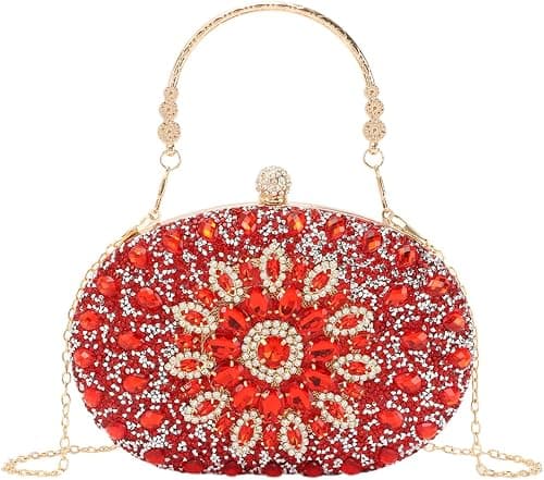 Fecialy Clutch Purses for Women Evening Bag Crystal Handbag Luxury Rhinestone Clutch for Wedding Party on Amazon.ae - Price Tracker