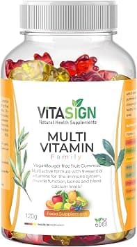 Premium Multi Vitamin Family, 60 Vegan Sugar-Free Fruit Gummies – 9 Essential Vitamins على Amazon.ae - متتبع الأسعار