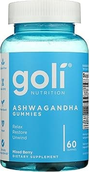 Goli Nutrition Ashwagandha Gummies Mixed Berry Dietary Supplement, 60 Gummies جولي نيوترشن - علكات أشواغاندا بنكهة التوت المختلط - مكمل غذائي on Amazon.ae - Price Tracker