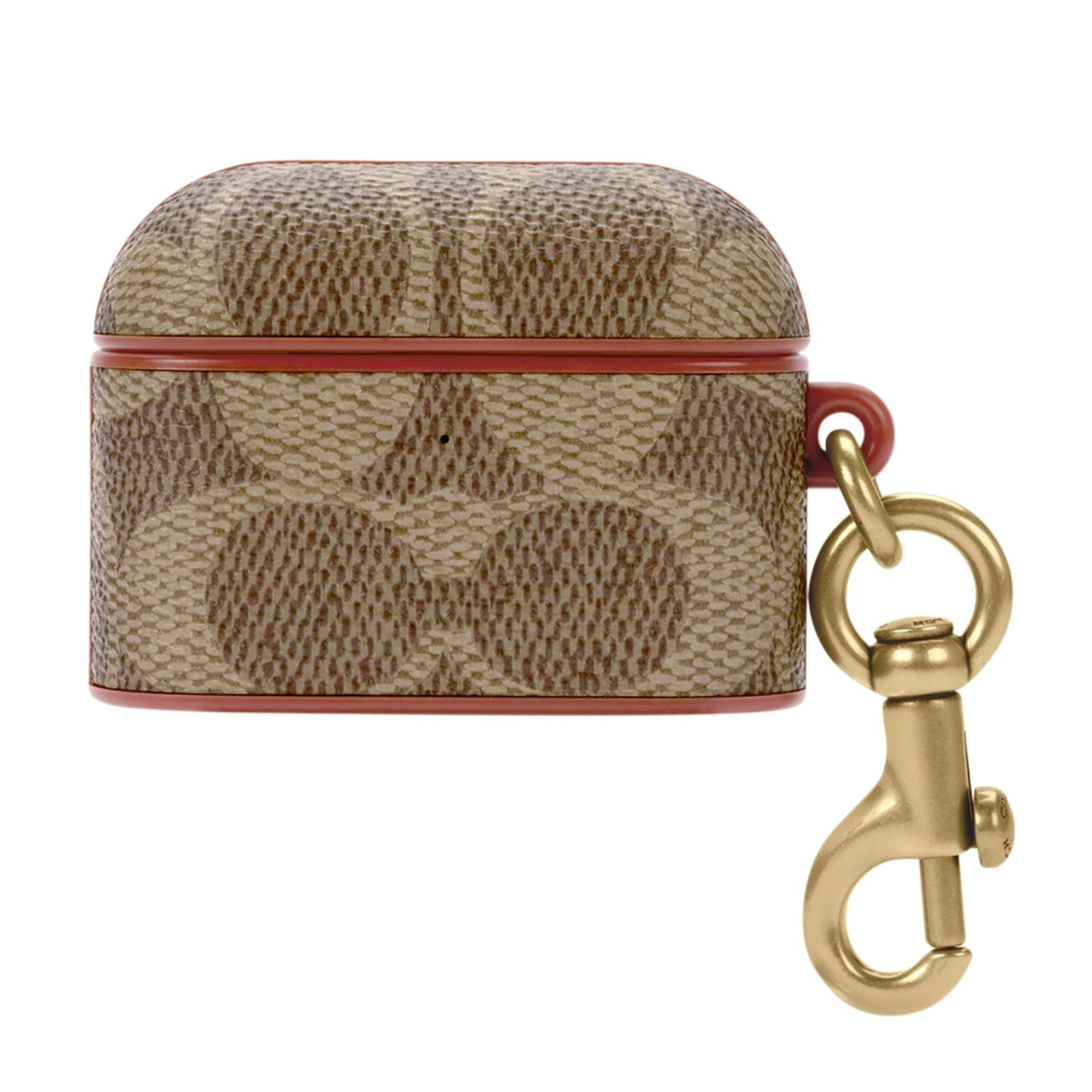 Coach Signature AirPods Pro Case - Compatible with AirPods Pro 2nd / 1st Generation - Signature Tan on Amazon.ae - Price Tracker