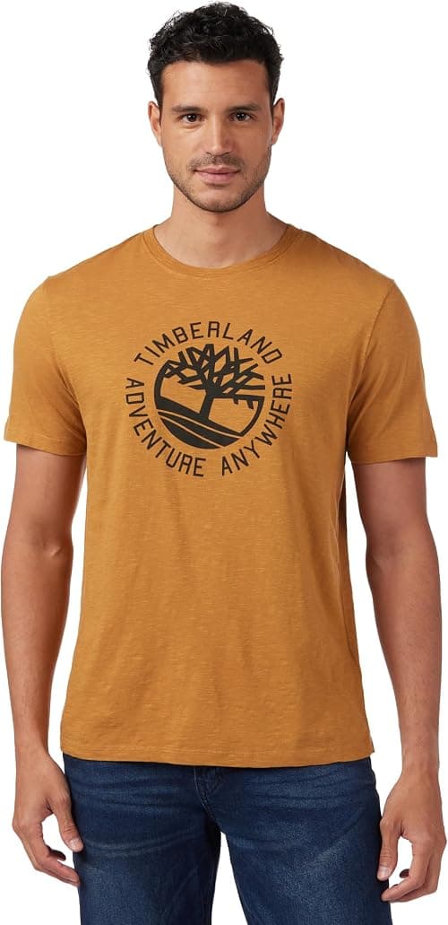 Timberland mens Tfo Slogan Logo Short Sleeve Slub T-shirt on Amazon - Best Deal Finder