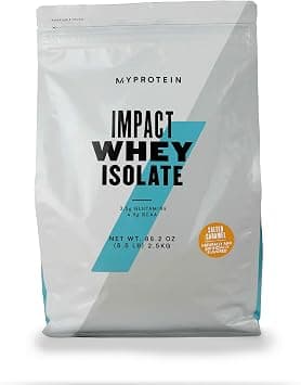 Myprotein® Impact Whey Isolate Protein Powder, Salted Caramel, 5.5 Lb (100 Servings) on Amazon - Best Deal Finder