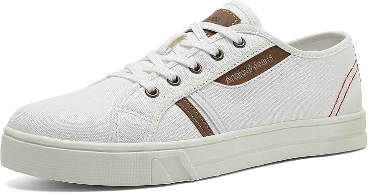 ANALEAF Mens Canvas Sneakers Casual Shoes Low Top Lace Up Shoes على Amazon.ae - متتبع الأسعار