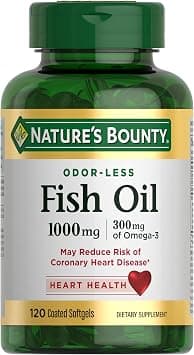 Nature's Bounty Fish Oil 300mg Omega-3, 120 Softgels on Amazon - Best Deal Finder