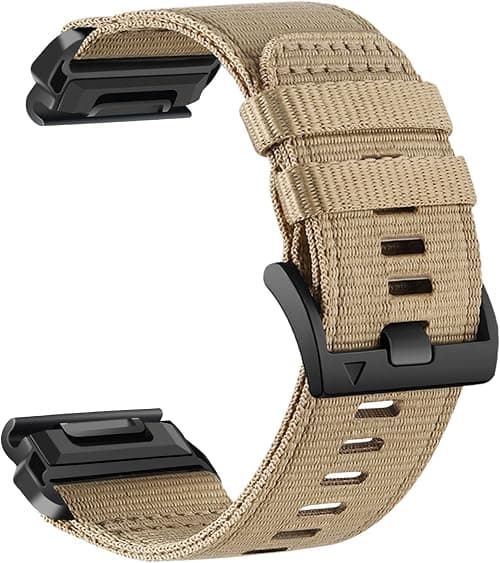 Abanen Rugged Nylon Watch Bands for Garmin Fenix 7X / Fenix 6X / Fenix 5X/Enduro 2, Quick Fit 26mm Adjustable Woven Nylon Sports Wrist Strap with Stainless Steel Clasp for Tactix 7 Pro, epix Pro 51mm on Amazon - Best Deal Finder