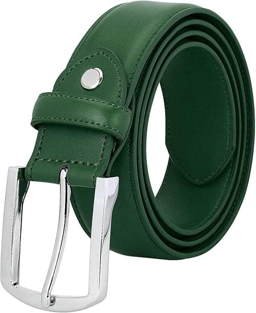 Falari Men Genuine Leather Casual Dress Belt With Single Prong Buckle 16 Colors on Amazon.ae - Price Tracker