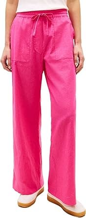 Tommy Hilfiger womens Linen Pants Wide Leg Casual Pants With Pockets Casual Pants (pack of 1) on Amazon.ae - Price Tracker