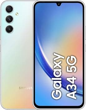 Samsung Galaxy A34 5G Android Smartphone, Dual SIM, 8GB RAM, 128GB Storage, Awesome Silver (KSA Version) on Amazon.sa - Price Tracker