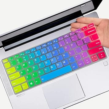 Keyboard Cover for Lenovo Flex 5 14 Inch 2-in-1 Laptop, Ideapad 5 14" |Ideapad S540 14" IdeaPad Flex 5 5i 14, Lenovo Yoga 5i 7i 9i 14, IdeaPad Slim 5i 7 14 Yoga 14s Laptop Accessories Skin-RAINBOW على Amazon.ae - متتبع الأسعار