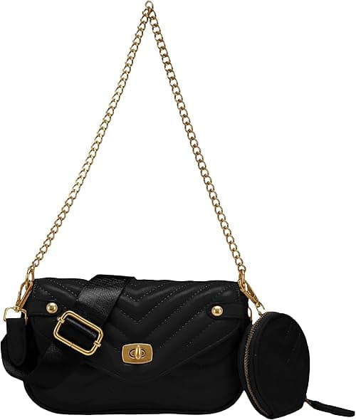 Quilted Crossbody Bags for Women Trendy Shoulder Bag Small Purse Handbag with Coin Purse on Amazon.ae - Price Tracker