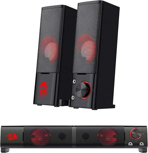 Redragon GS550 Orpheus PC Gaming Speakers, 2.0 Channel Stereo Desktop Computer Sound Bar on Amazon.ae - Price Tracker