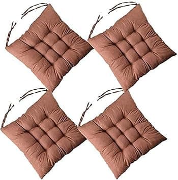 4 PCS Soft Chair Pads, Chair Seat Pads,Chair Cushions Dining Room For Indoor Outdoor Garden Patio Kitchen Office Chairs,Brown-45x45cm on Amazon.ae - Price Tracker