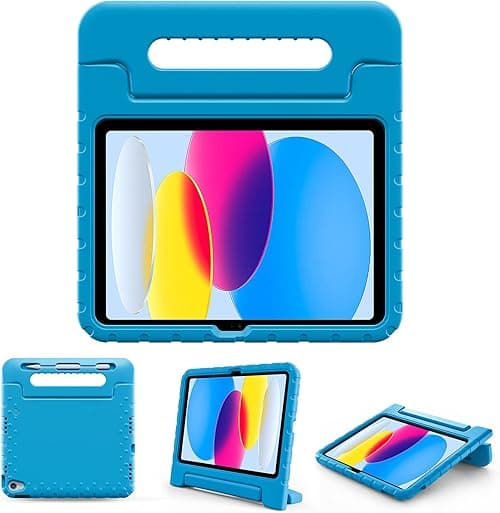 ProCase Kids Case for iPad A16 11th Generation 2025/iPad 10th Generation 2022 with Pencil Holder, iPad 11/10 Case Shockproof Lightweight Cover with Stand Convertible Handle for Children -Blue on Amazon.ae - Price Tracker