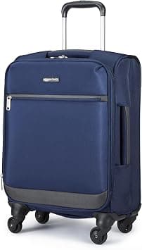 Amazon Basics Softside Carry-On Spinner Suitcase - 21 Inch (53cm), Navy Blue on Amazon.sa - Price Tracker