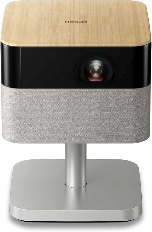 Epson Lifestudio Flex EF-72 Oak, Smart Portable Projector, Sound by Bose, Google TV, 4K Pro-UHD, Adjustable Stand, Indoor/Outdoor Use, 5 Year Warranty* على Amazon.ae - متتبع الأسعار