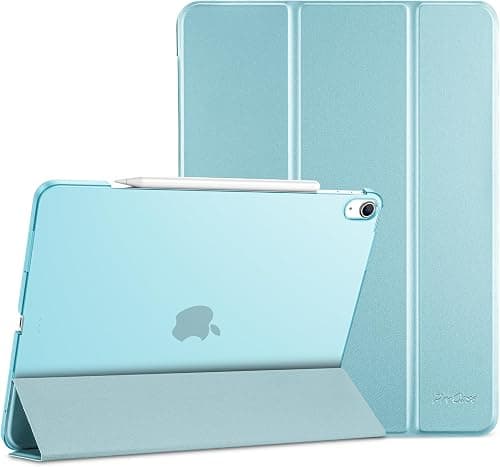 ProCase for iPad Air 13 Inch Case M4/M3/M2(2026/2025/2024), Slim Smart Cover iPad 13 Air M4 M3 M2 Case with Translucent Hard Shell Back, Supports Touch ID, Auto Wake/Sleep -Aqua على Amazon.ae - متتبع الأسعار