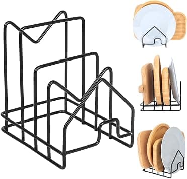 Chopping Board Holder, Pot Lid Holder Drawer, Pot Pan Lid Holder, Pot Lid Holder, Chopping Board Holder, Plate Stand for Kitchen Cupboard, Pot Lid Organiser on Amazon.ae - Price Tracker