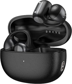 BRAVE ClipFit Pro Open-Ear Wireless Earbuds with Dual Mic | Bluetooth V6.0 Clip-On Ear Cuff Earphones | 18H Playtime Sport Headphones with Lanyard Case for Running, iPhone & Android - Black (E-32BK) on Amazon.ae - Price Tracker