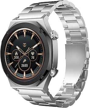 Titan Maestro Premium Metal Smartwatch with All SS Construction, SingleSync BT Calling, Functional Crown on Amazon.ae - Price Tracker
