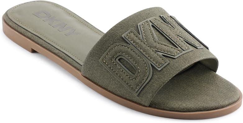 DKNY Willow - Flat Slide Everyday Cushioned Insole Footwear womens Flat Sandal على Amazon.ae - متتبع الأسعار