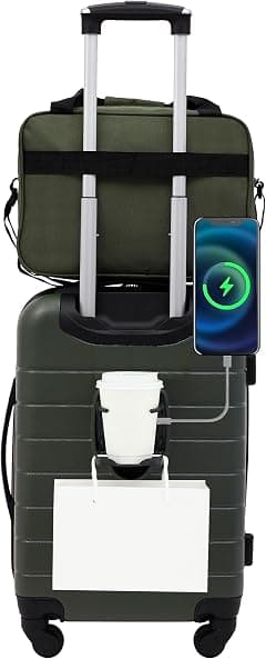 Wrangler Smart Luggage Set with Cup Holder and USB Port - Amazon.sa Price Tracker