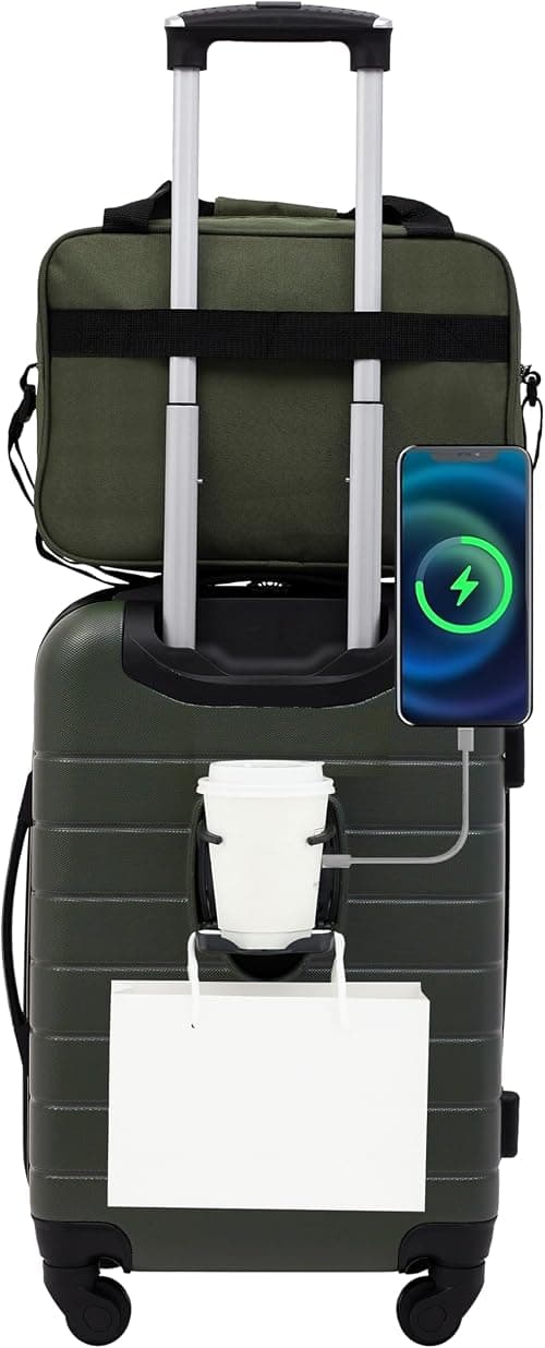 Wrangler Smart Luggage Set with Cup Holder and USB Port on Amazon.sa - Price Tracker