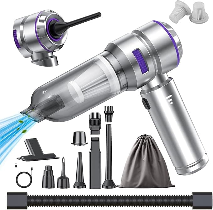 Car Vacuum Cleaner High Power - 22000PA Portable Car Vacuums 4 in 1 Compressed Air Duster & Blower Hand Held Vacuum Cordless with Brushless Motor for Cars Home Office Camping Ideal Gifts for Men women on Amazon.ae - Price Tracker