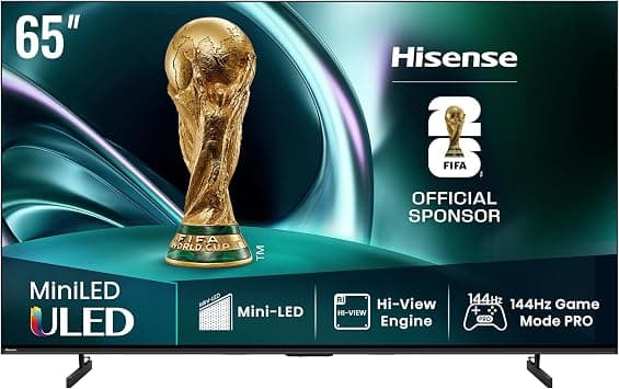 Hisense 65-Inch U7Q Series Mini-LED ULED 4K UHD Smart TV - QLED, Native 144Hz, 1000-Nit, Dolby Vision IQ, Full Array Local Dimming, Game Mode Pro, Alexa Compatibility (65U7Q, 2025 Model) on Amazon.ae - Price Tracker