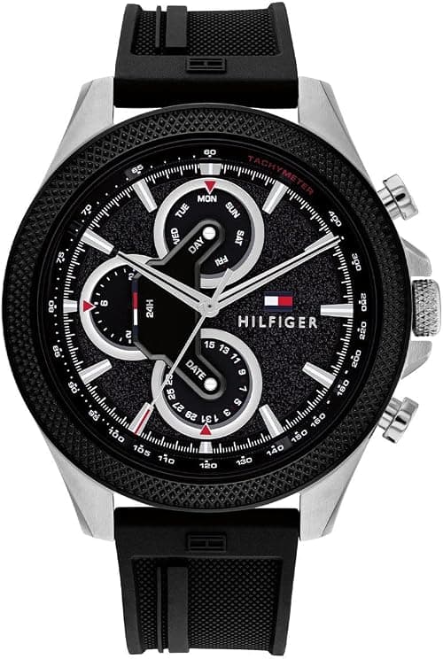 Tommy Hilfiger CLARK MENS BLACK DIAL STAINLESS STEEL & IONIC PLATED BLACK STEEL Watch - 1792082 on Amazon - Best Deal Finder