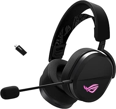 ASUS ROG Pelta Wireless Gaming Headset (BT, ROG SpeedNova 2.4GHz, USB-C, Lightweight 309g, 50mm ROG Titanium-Plated Drivers, 10mm Super-Wideband Mic, RGB, 70HR Battery, For PC, Switch, PS5)- Black on Amazon.ae - Price Tracker