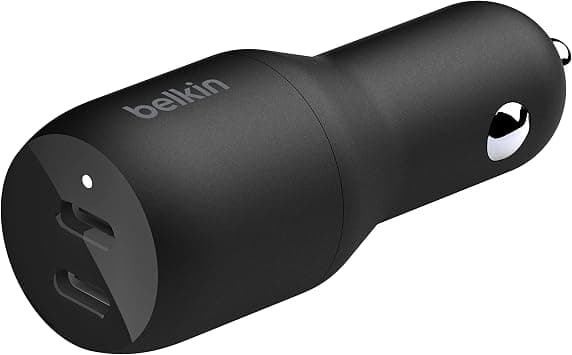 Belkin USB-C PD Car Charger 36W (Dual 18W USB-C Power Delivery Car Charger for iPhone 14 and 13 series, Samsung, Google and more) on Amazon - Best Deal Finder